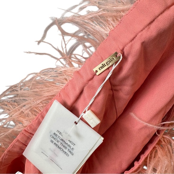 cult‎ gaia Sosha Feather 2 Pink Off the Shoulder Crop Top Azalea Pink - Picture 11 of 12